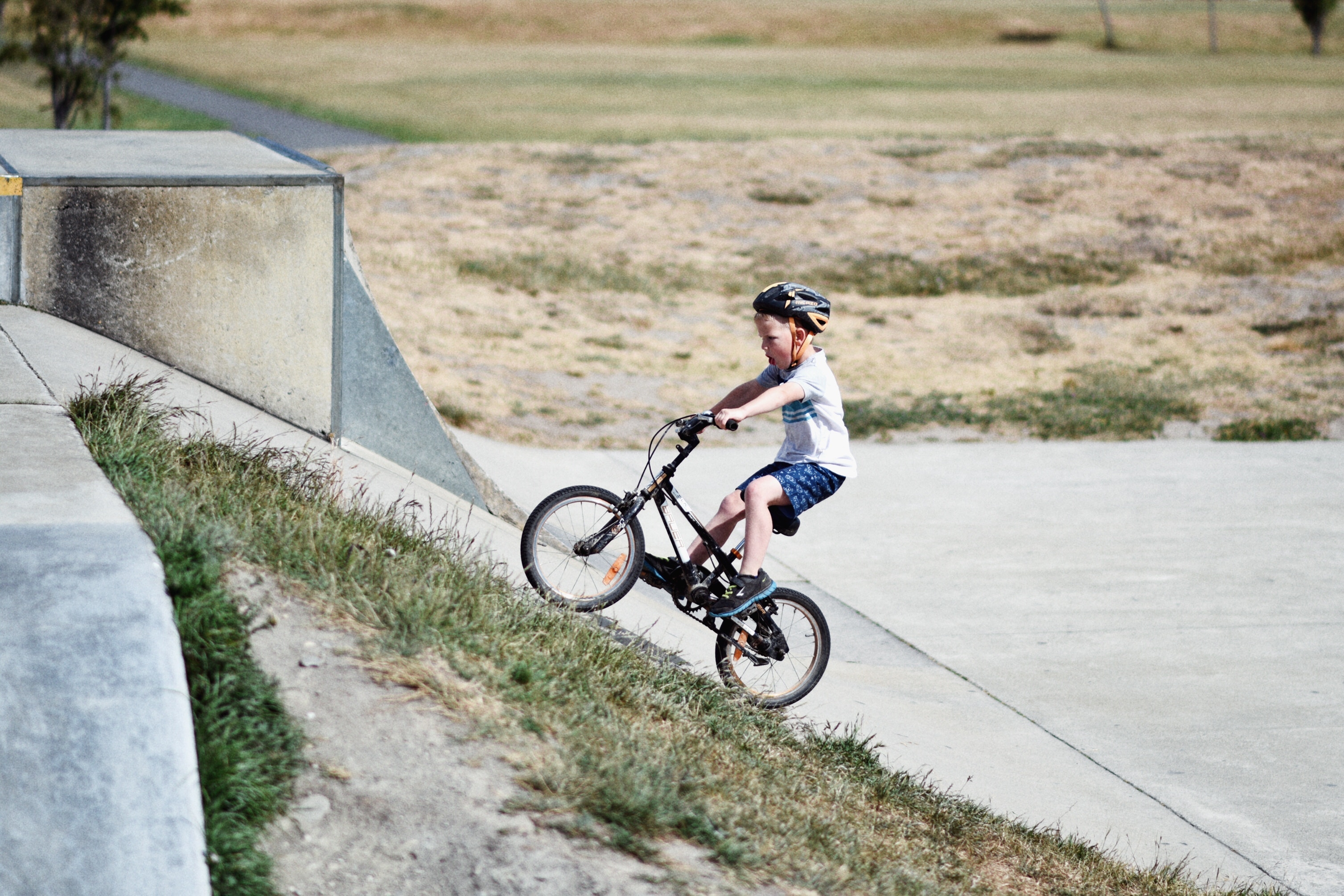 Child on a bicycle