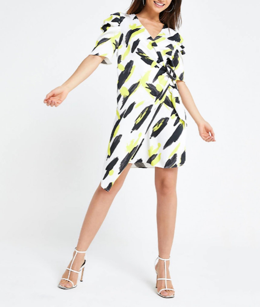 River Island Printed Wrap Dress