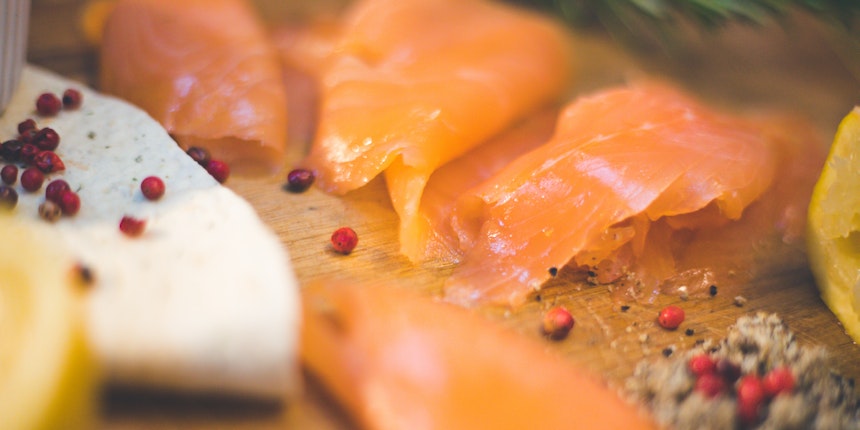 Delicious Irish smoked salmon