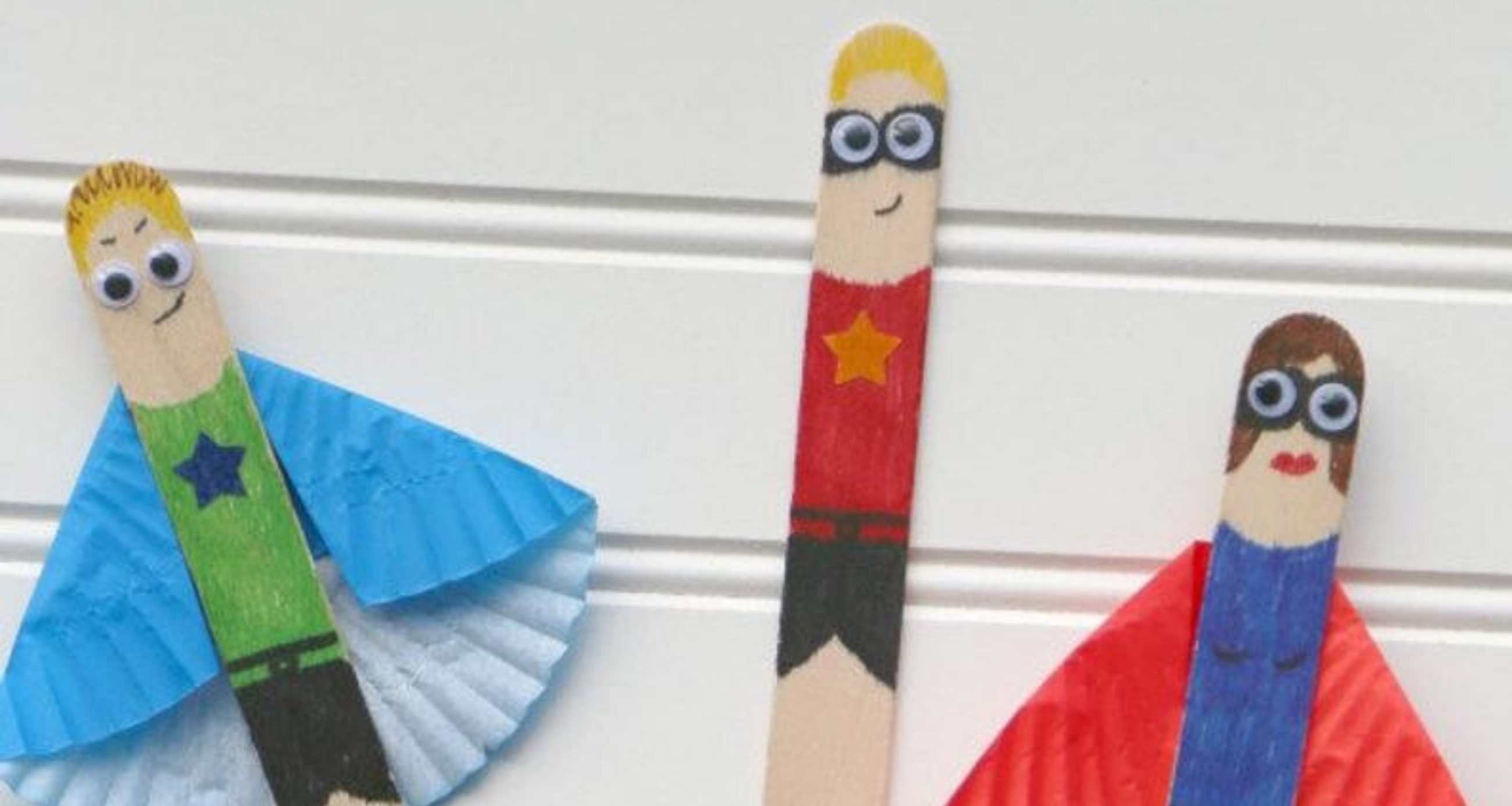 How To Make Easy Superheroes Out Of Lollipop Sticks | Familyfriendlyhq.ie