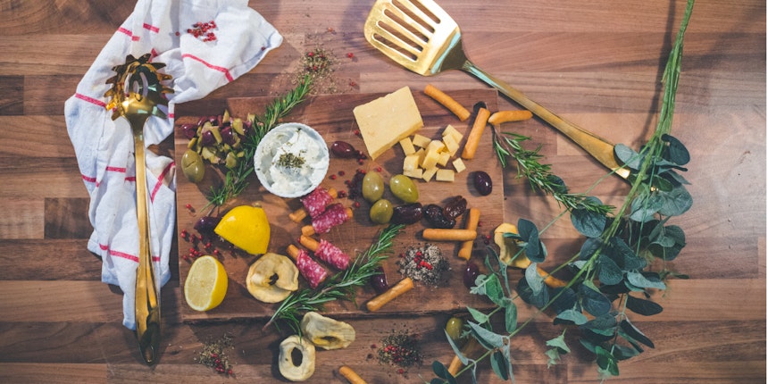 All the ingredients you need for our fruity antipasti lunch idea