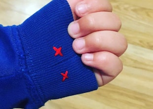 Mum Creates Kiss Button Hack To Help Ease School Anxieties Mum Creates Kiss Button Hack To Help Ease School Anxieties